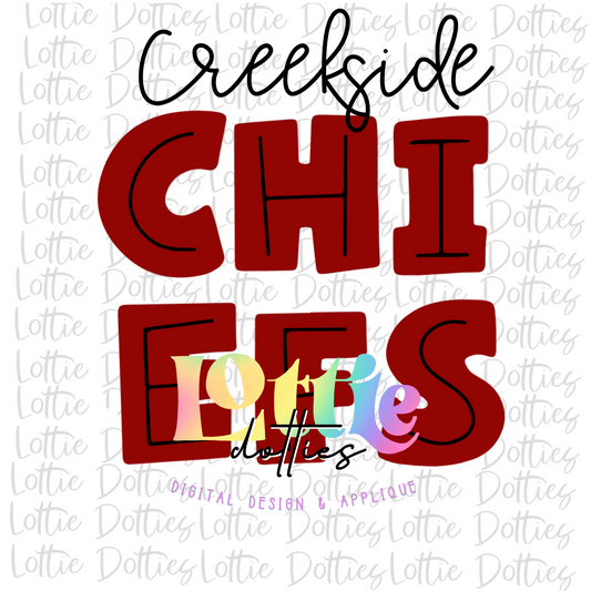 Chiefs Png - Chiefs Sublimation - Digital Download -Crimson and Black
