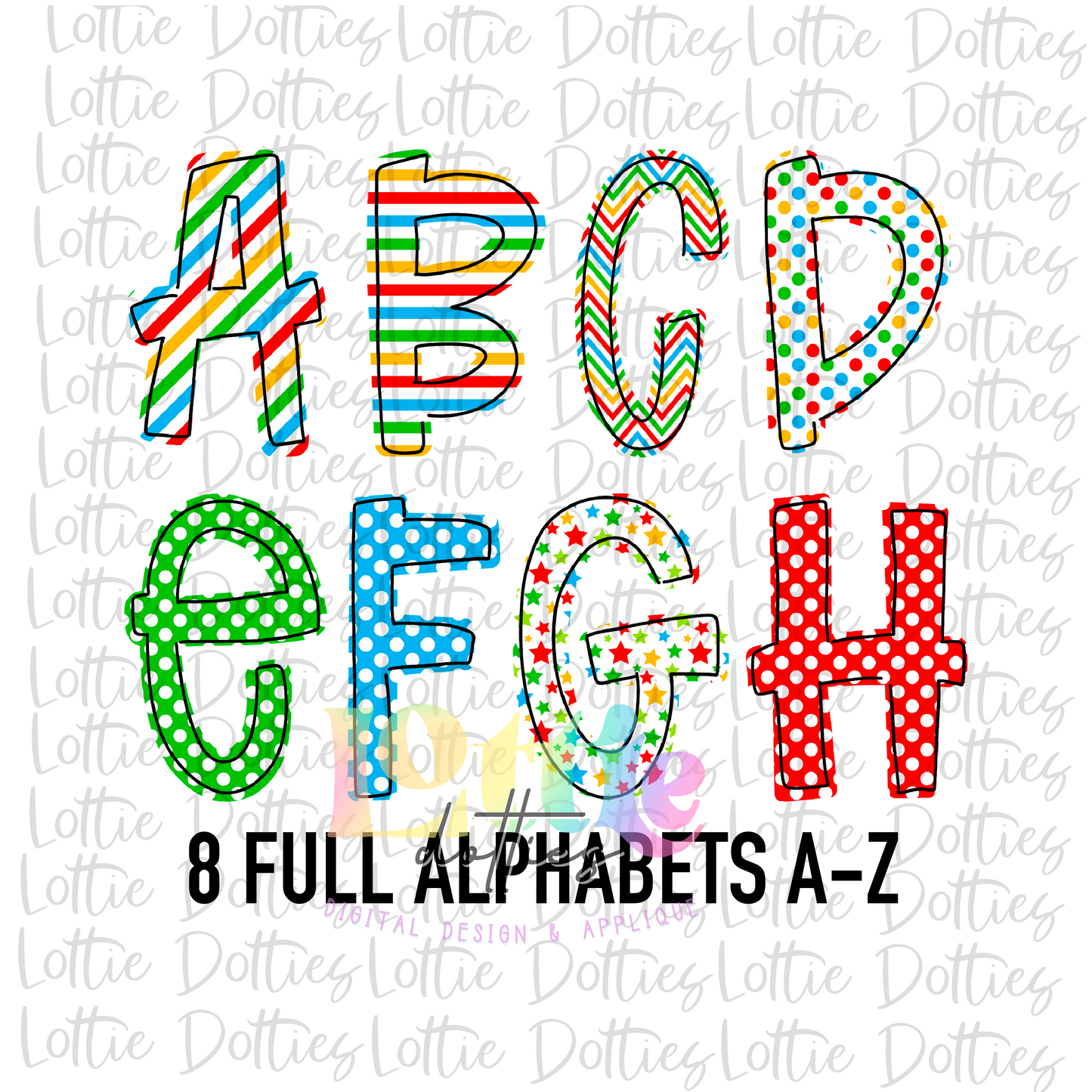 Primary Alpha - Alpha Pack - Alphabet Clipart - Instant Download  - Alpha Pack