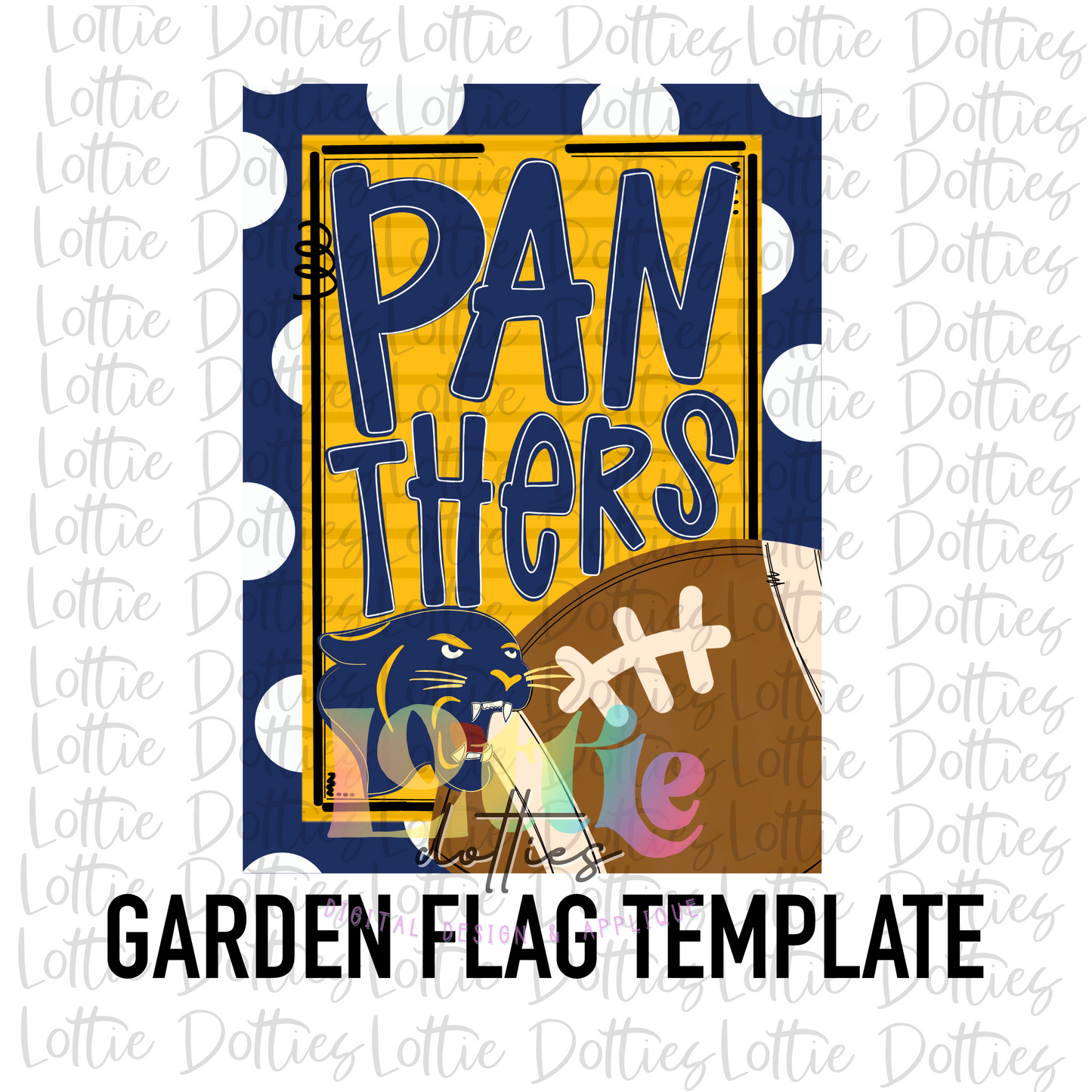 Panthers Navy and Gold PNG - Panthers Sublimation design - Digital Download