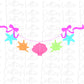 Summer monogram frame Png - seashell clipart - summer design - Instant Download