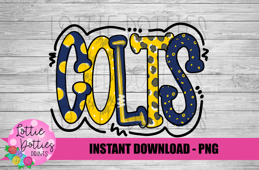Colts PNG - Colts sublimation design - Digital Download