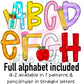 Teacher Alphabet - School Alpha Pack - Alphabet Clipart - Instant Download  - Alpha Pack