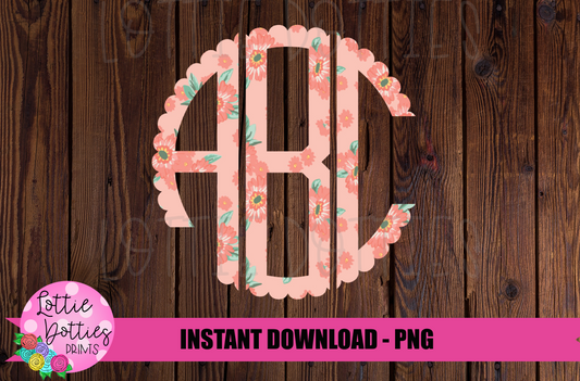 Floral M2M Matilda Jane Monogram Alphabet - Alpha Pack - Alphabet Clipart - Instant Download