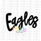 Eagles PNG - sublimation design - Digital Download - Black