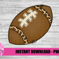 Leopard Football Png - Football Sublimation Design - Digital Download