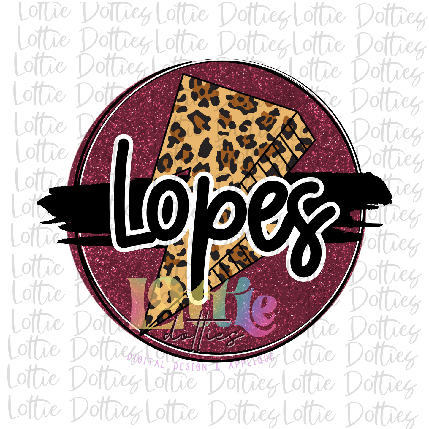 Lopes PNG - Lopes Circle - Sublimation Design - Digital Download - Red and Black