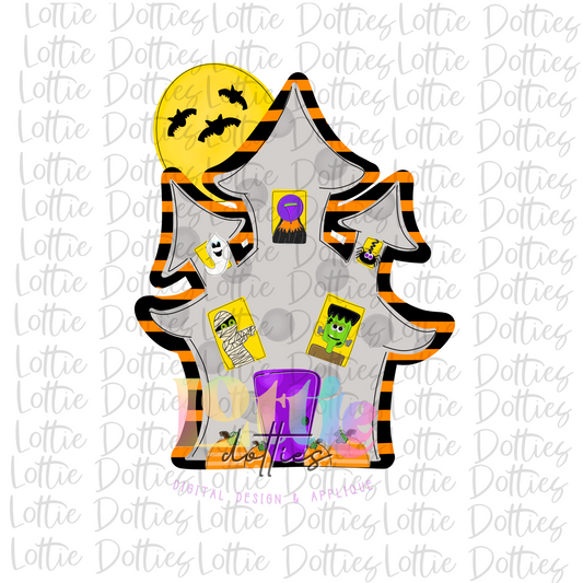 Haunted House  PNG - Halloween Sublimation - Digital Download