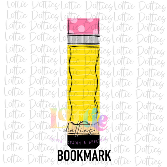 Bookmark Template PNG - School - Pencil Bookmark