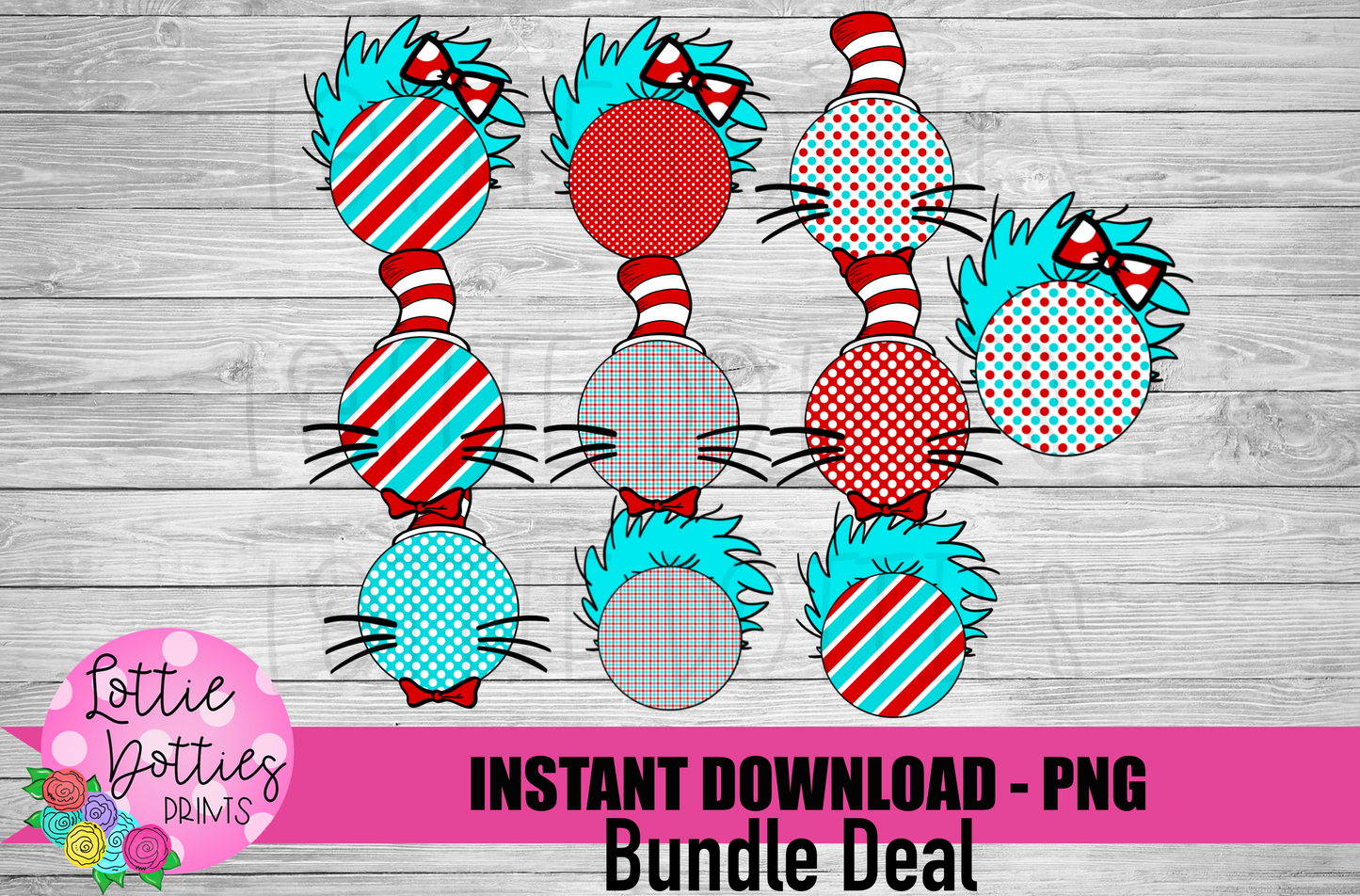 Bundle Deal Read Across America PNG - Bundle Circle - Digital Download - Read Across America Circle