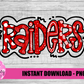 Raiders PNG -  raiders sublimation design - Digital Download - Red and White