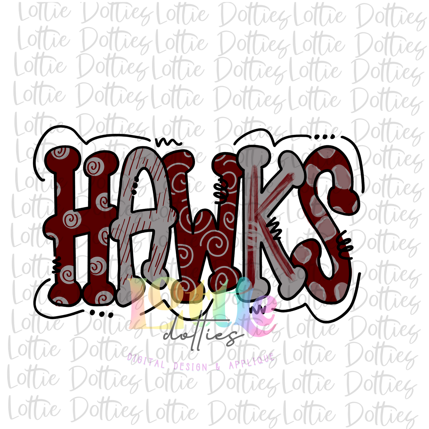 Hawks PNG   - Instant Download - Digital Download - Sublimation Design