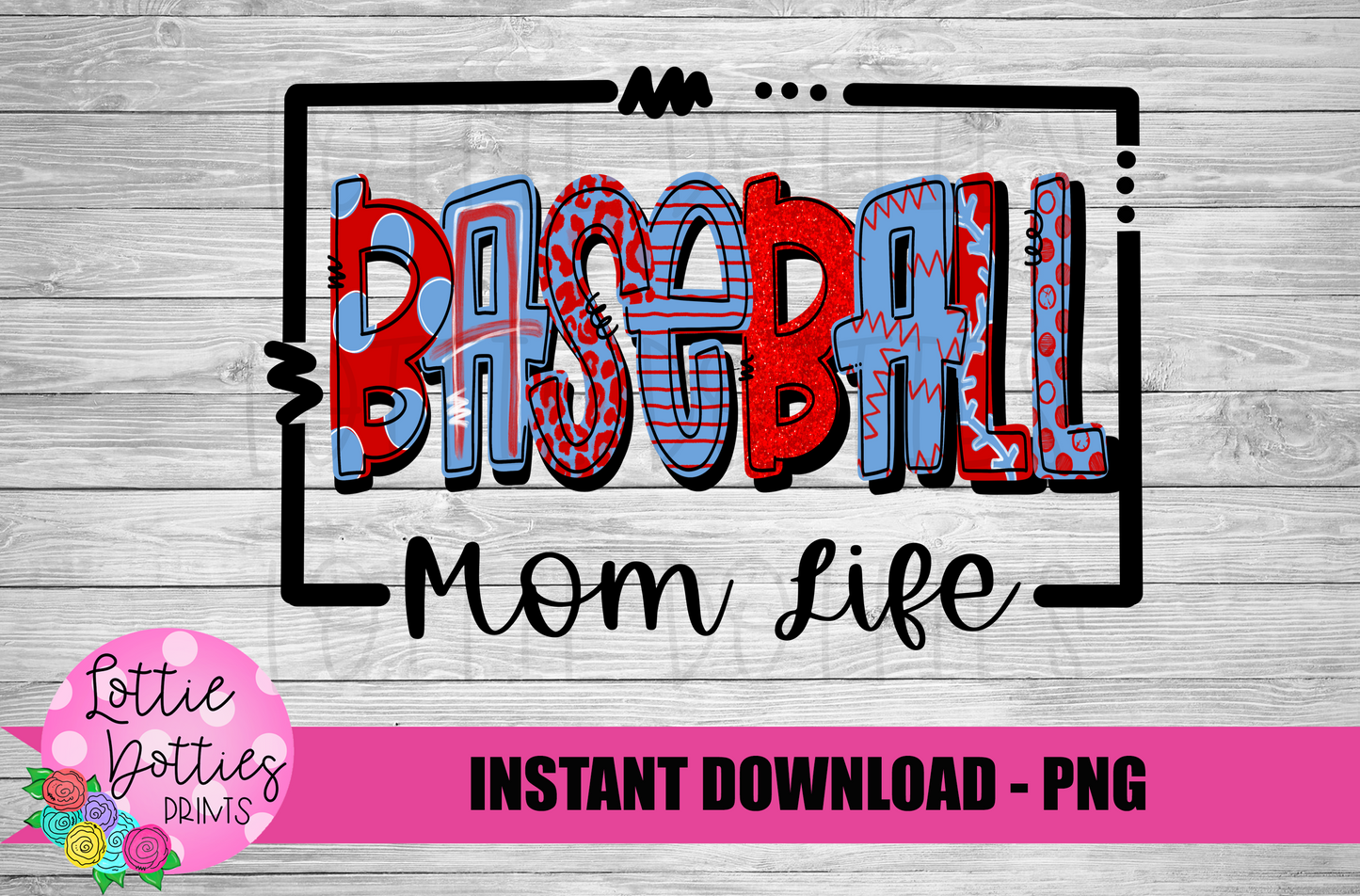 Baseball Mom  PNG - Baseball Png - Digital Download