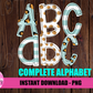 Leopard Alphabet - Leopard Alpha Pack - Alphabet Clipart - Instant Download  - Alpha Pack
