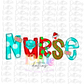 Christmas Nurse PNG - Nurse sublimation design - Digital Download