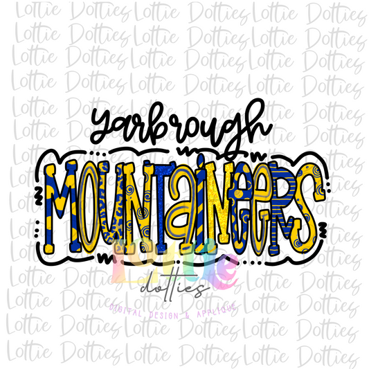 Mountaineers - Yarbrough - PNG   - Instant Download - Digital Download - Sublimation Design