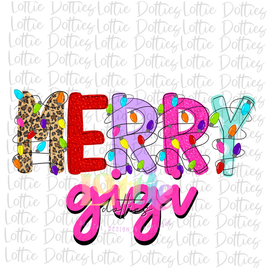 Merry Gigi PNG - Christmas SublimatiMion - Digital Download