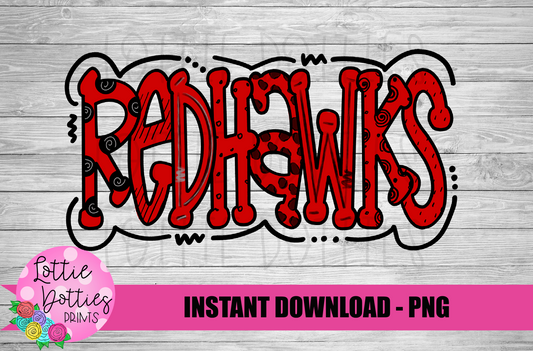RedHawks PNG -Sublimation design - Digital Download