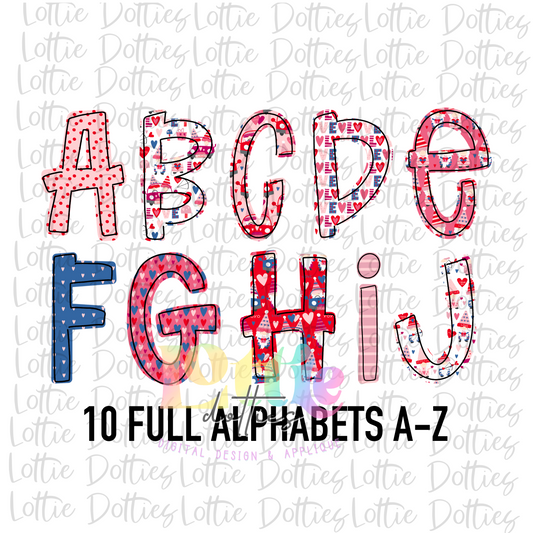 Love Gnomies Alpha - Alpha Pack - Alphabet Clipart - Instant Download  - Alpha Pack