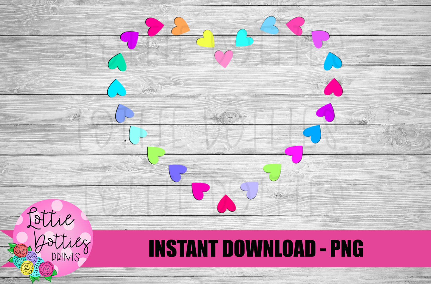 Hearts Valentines Day Png - Valentine’s Day Sublimation Design - Hearts - Digital Download