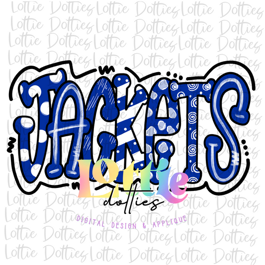 Jackets Png - Sublimation Design- Jackets Digital Download - Blue and White