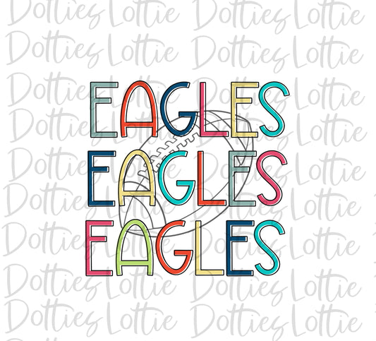 Eagles Football - PNG - Football - Sublimation design - Digital Download