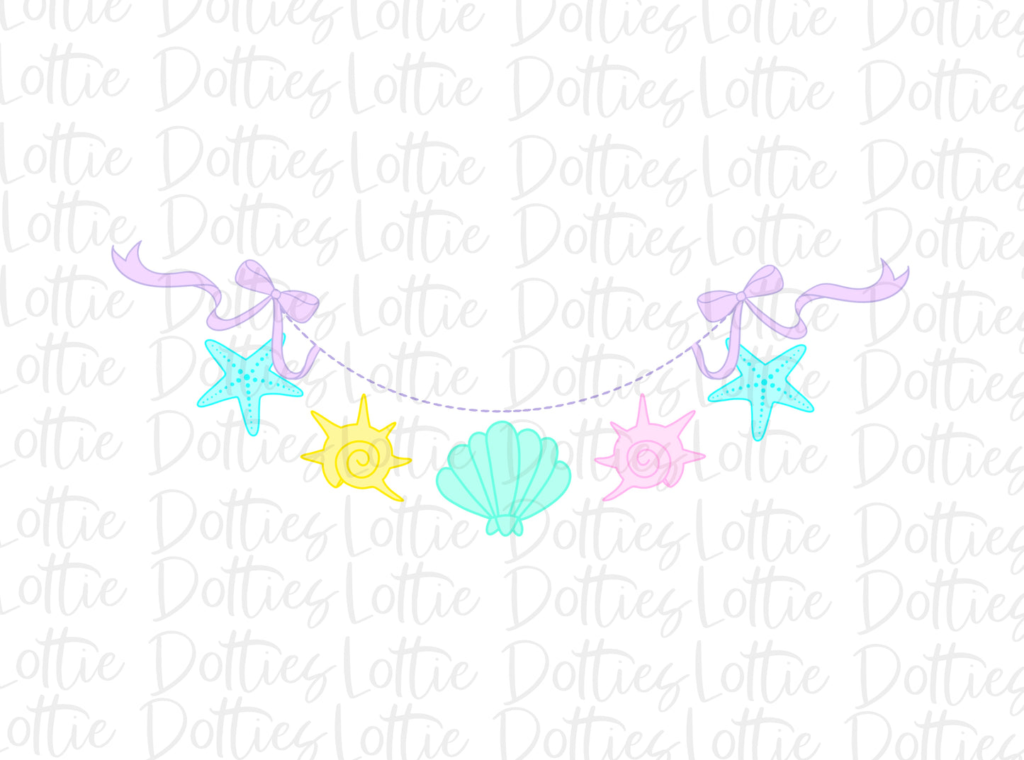 Summer monogram frame Png - seashell clipart - summer design - Instant Download