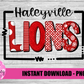 Haleyville Lions PNG - Lions -  sublimation design - Digital Download