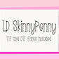LottieDotties SkinnyPenny Font - Handwritten Font- true type font - otf and ttf - type able font