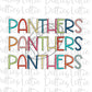 Panthers Football - PNG - Football - Sublimation design - Digital Download