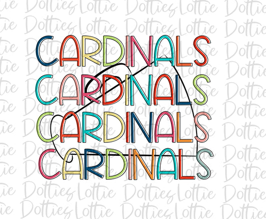 Cardinals Megaphone - PNG - Megaphone - Sublimation design - Digital Download