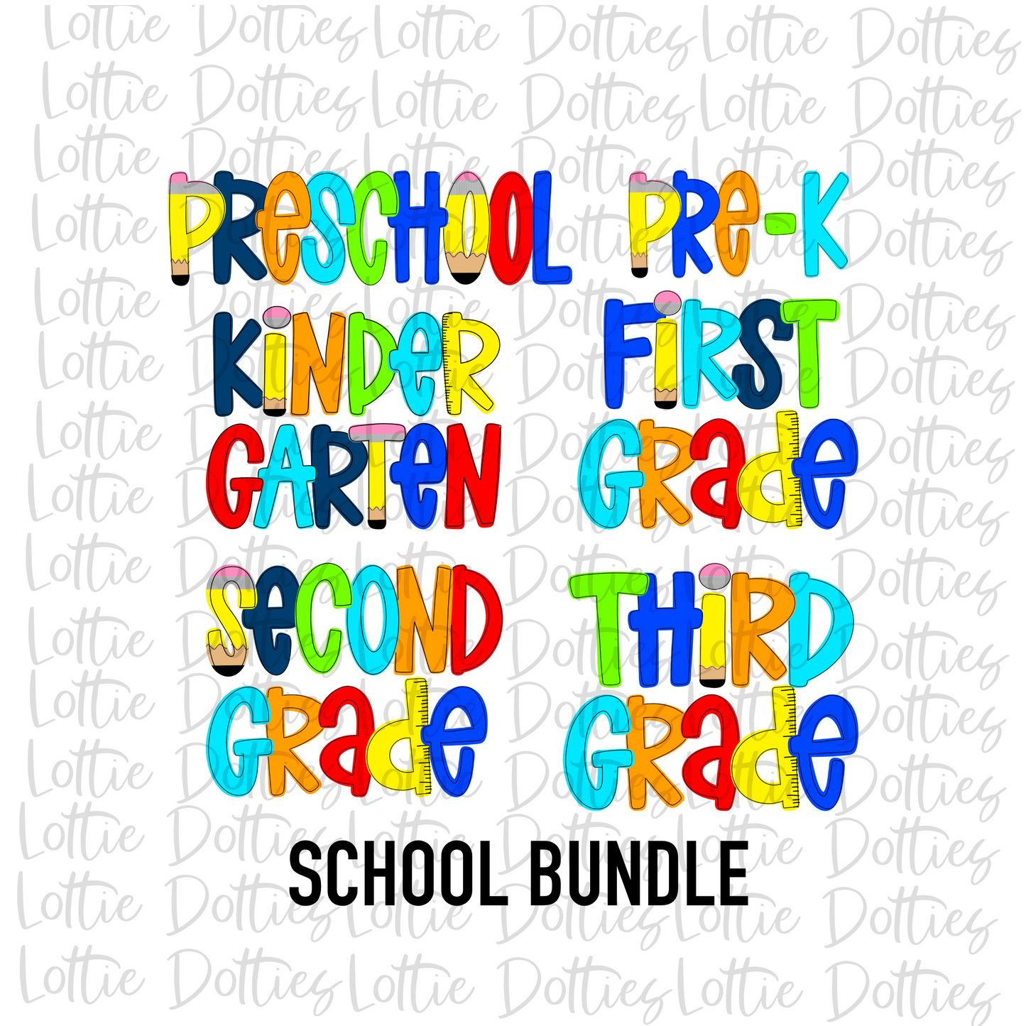 School Grade Bundle - School Bundle - Instant Download