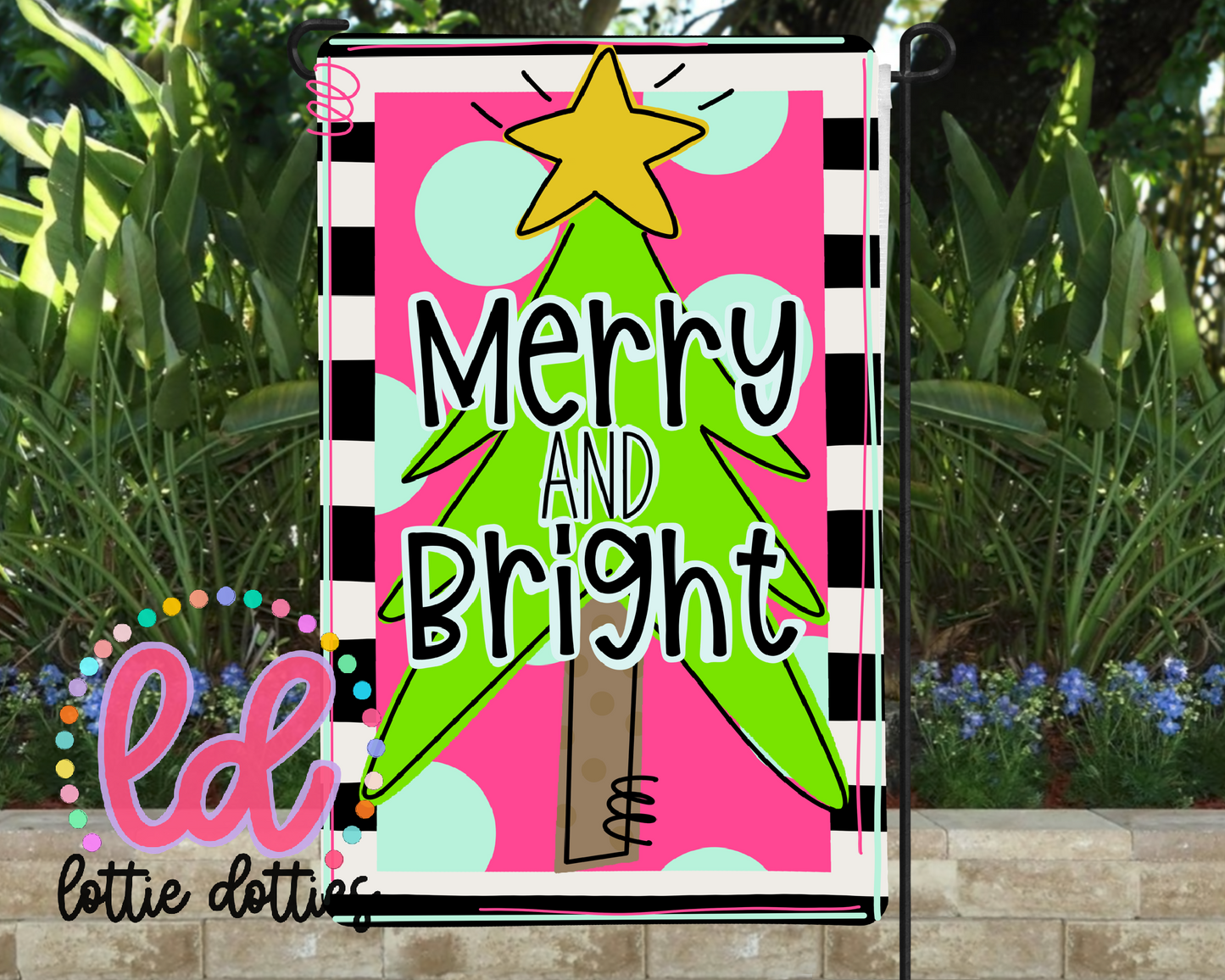 Merry and Bright Png - Christmas Sublimation Design - Digital Download