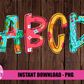 Floral Alphabet - Alpha Pack - Alphabet Clipart - Instant Download