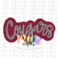 Cougars  Png - Sublimation Design - Digital Download - Maroon and Gray '
