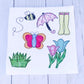 Spring Applique Alphabet Elements Pack - Machine Embroidery Applique Design - Alphabet Applique - Instant Download