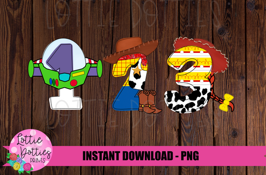 Toy inspired Numbers - Alpha Pack - Alphabet Clipart - Instant Download  - Alpha Pack