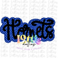 Hornets PNG -  Hornets sublimation design - Digital Download - Royal and Black