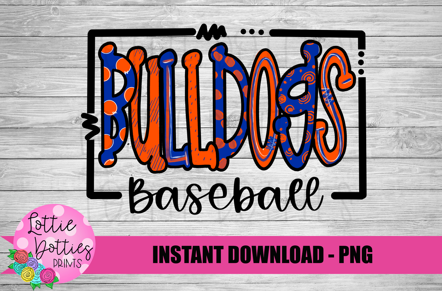 Bulldogs Baseball PNG - Bulldogs sublimation design - Digital Download