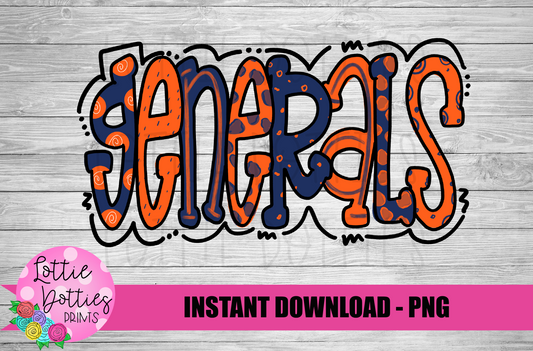 Generals PNG - Generals Sublimation  - Digital Download