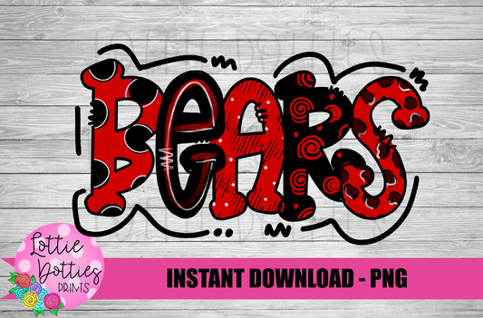 Bears PNG - Bears  sublimation design - Digital Download