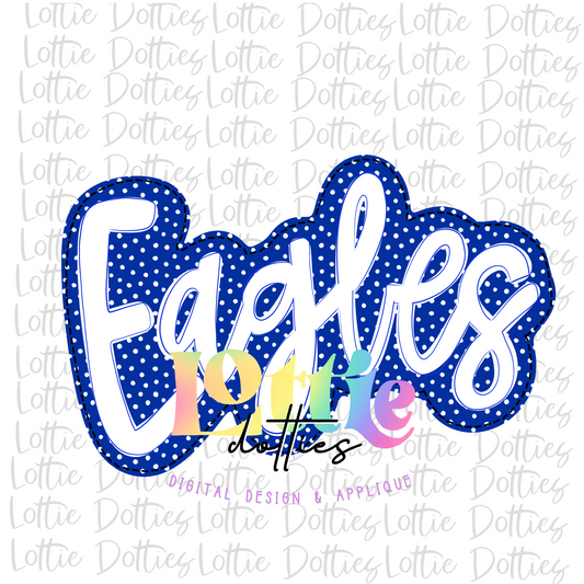 Eagles PNG - Eagles -  sublimation design - Digital Download - Royal and White