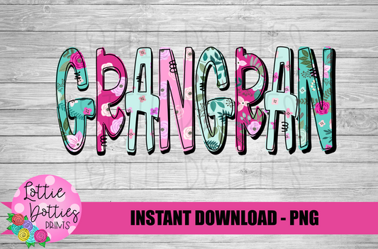 GranGranPng - Mother’s Day sublimation Png - Digital Download