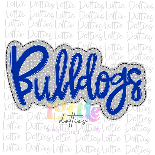 Bulldogs png - Bulldogs Blue and Gray Sublimation - Digital Download