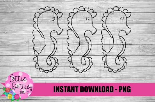 Seahorse Sketch Png - Sketch Design - Seahorse Design