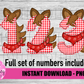 Horse Numbers - Numbers Alpha Pack - Alphabet Clipart - Instant Download  - Alpha Pack