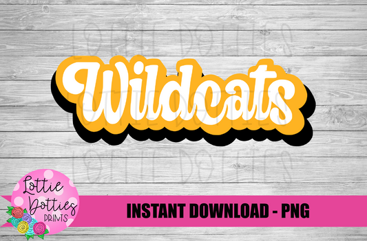 Wildcats PNG - Wildcats sublimation design - Digital Download