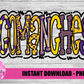 Comanches Sublimation Design - Comanches Png - Digital Download