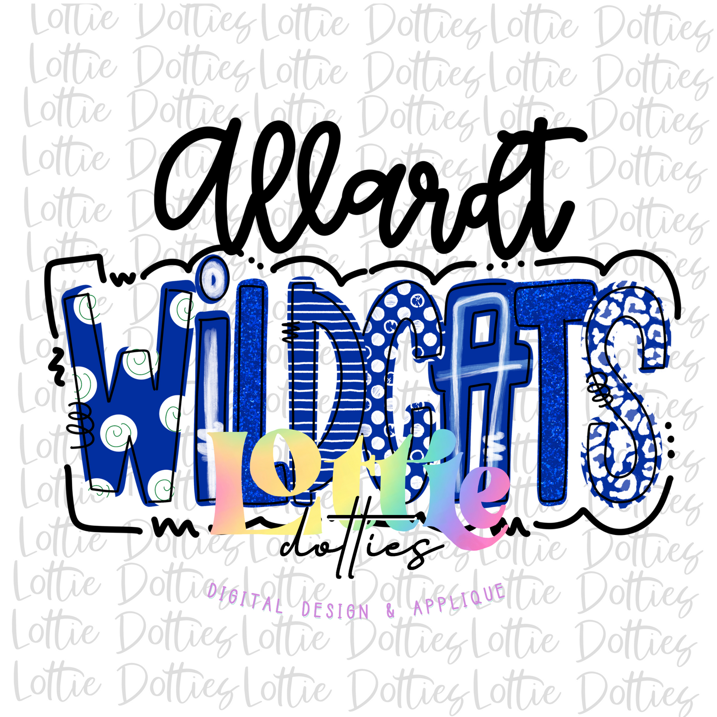 Wildcats  PNG - Wildcats -  sublimation  - Digital Download - Royal Blue and White