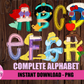 Princess Alphabet - Alpha Pack - Alphabet Clipart - Instant Download  - Alpha Pack