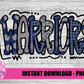 Warriors Png - Mascot  Sublimation Design - Digital Download